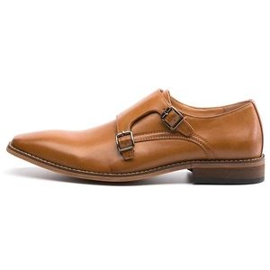 GOLAIMAN Men's Dress Shoes w/ Strap Buckle Loafer